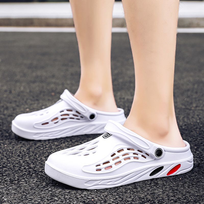 Fujian factory large size 4849 size new men's beach shoes men's shoes big hole shoes slippers casual outdoor summer