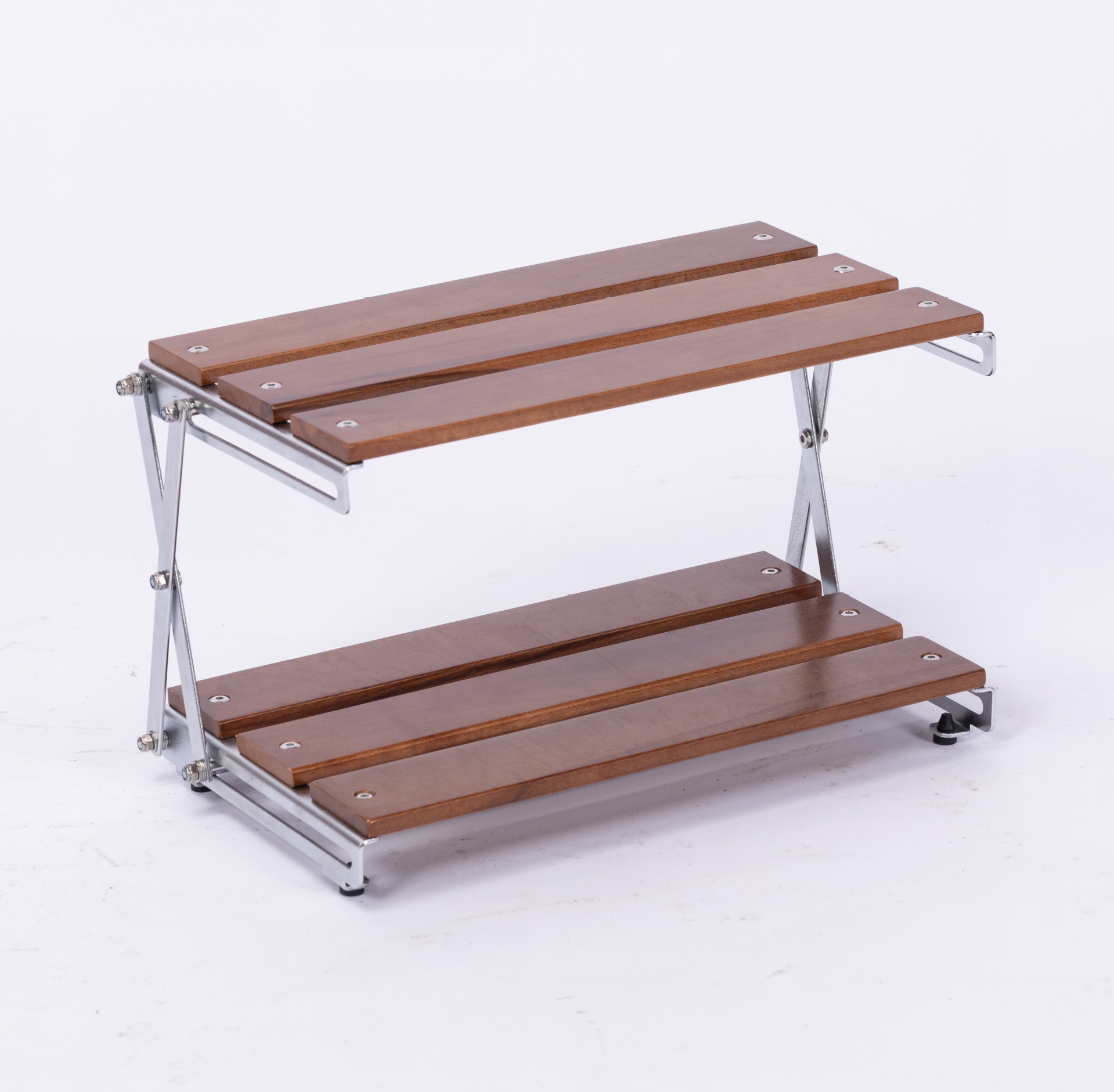 Camping Portable Storage Rack Three-layer Storage Rack Foldable Camping Storage Rack Picnic Barbecue Outdoor Multi-function