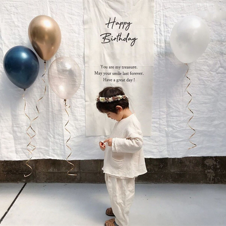 ins style Mori birthday hanging cloth Little Red Book children's birthday party decoration background wall layout tapestry