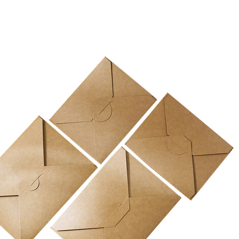Disposable Kraft paper lunch box paper fried chicken box light food salad lunch box thickened rectangular takeaway packing box