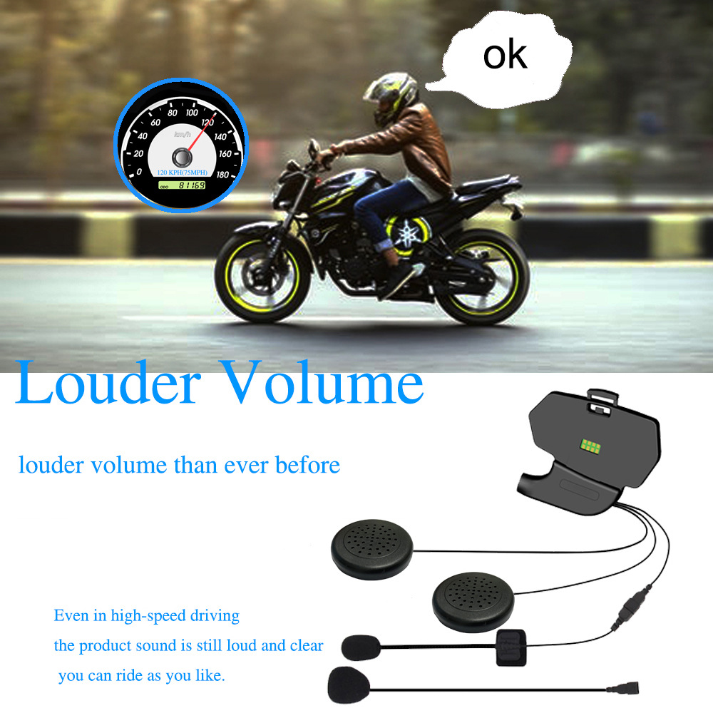 Interfon Bluetooth pentru cască de motocicletă WAYXIN R5, căști Bluetooth, căști pentru motocicletă_voghion.com