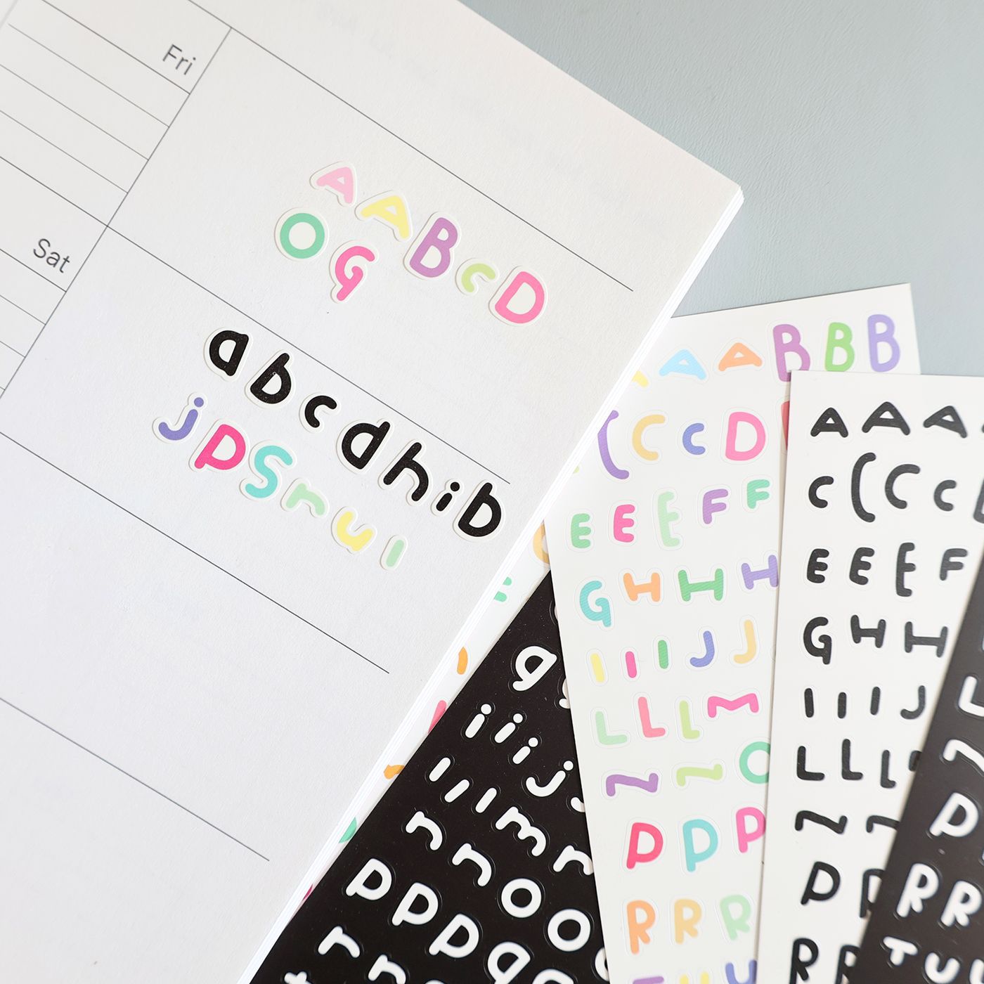 INS new letter material stickers cute DIY Goka hand account stickers decorative stickers