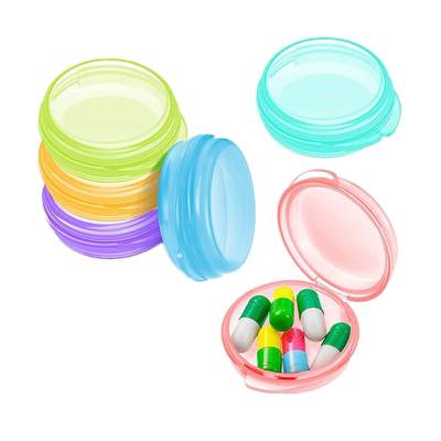 Cross-border XL colorful three times a day morning and evening 7 days convenient rainbow square convenient pill box 4 grid 6 grid 8 grid pill box