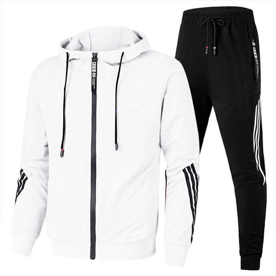 Cross-border Spring and Autumn new men's casual suit hooded sweatshirt sportswear two-piece Men's slim casual suit