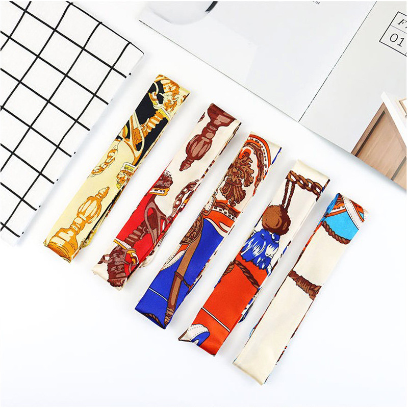 Long small scarf wholesale scarf ribbon belt tie bag bow small scarf packing box decoration accessories