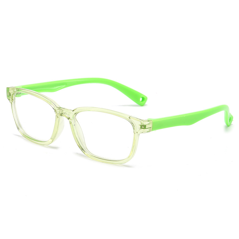 New children's silicone glasses frame boys and girls Anti-blue light glasses full frame watch computer Mobile Phone anti-fatigue goggles