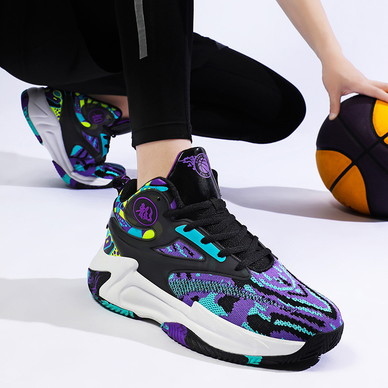 Basketball Shoes Men's 2023 Summer New Mesh Wear-resistant Lightweight Breathable Friction Sonic Game Actual Combat Sports Shoes
