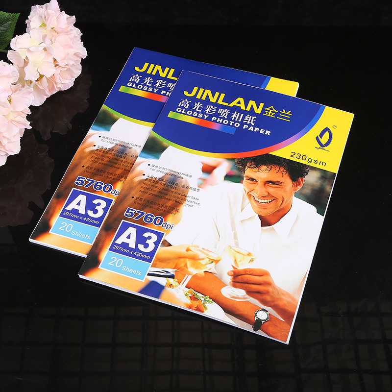 in stock waterproof high-gloss photo paper inkjet paper simple photo paper factory coated paper photo