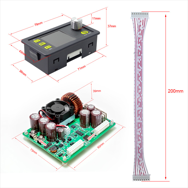 DPS5020 CNC DC adjustable regulated power supply step-down module integrated voltage ammeter 50V/20A