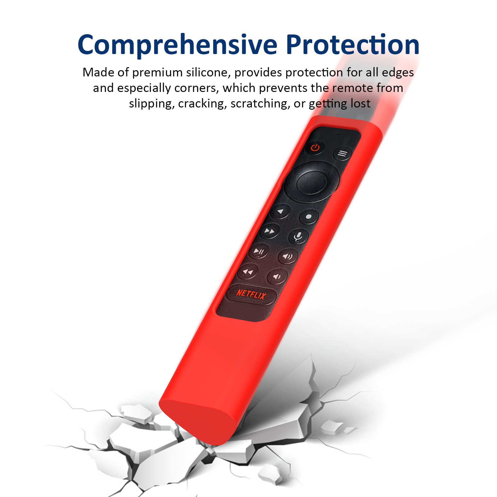 Suitable for NVIDIA Shield TVPro/4K HDR Remote Control Silicone Waterproof Drop-Resistant Dustproof Protective Cover