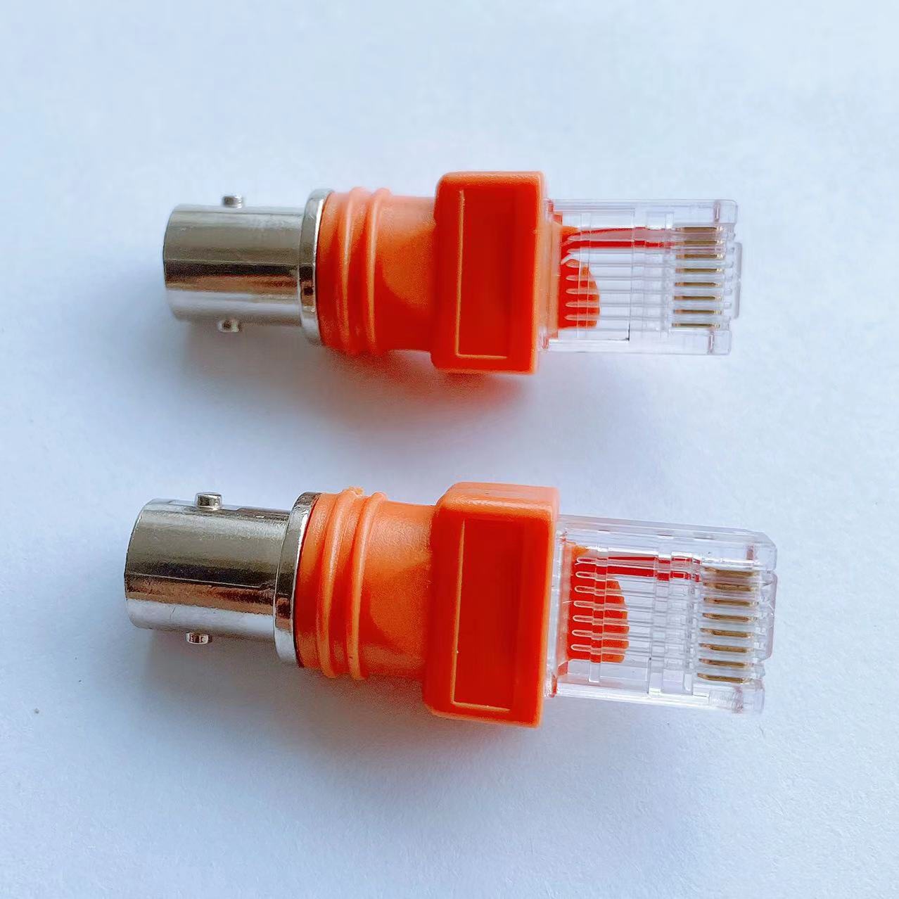 Crystal Head to bnc male-female head RI45 to F head RI45 to BNC head orange RJ45 to 6 types of networks