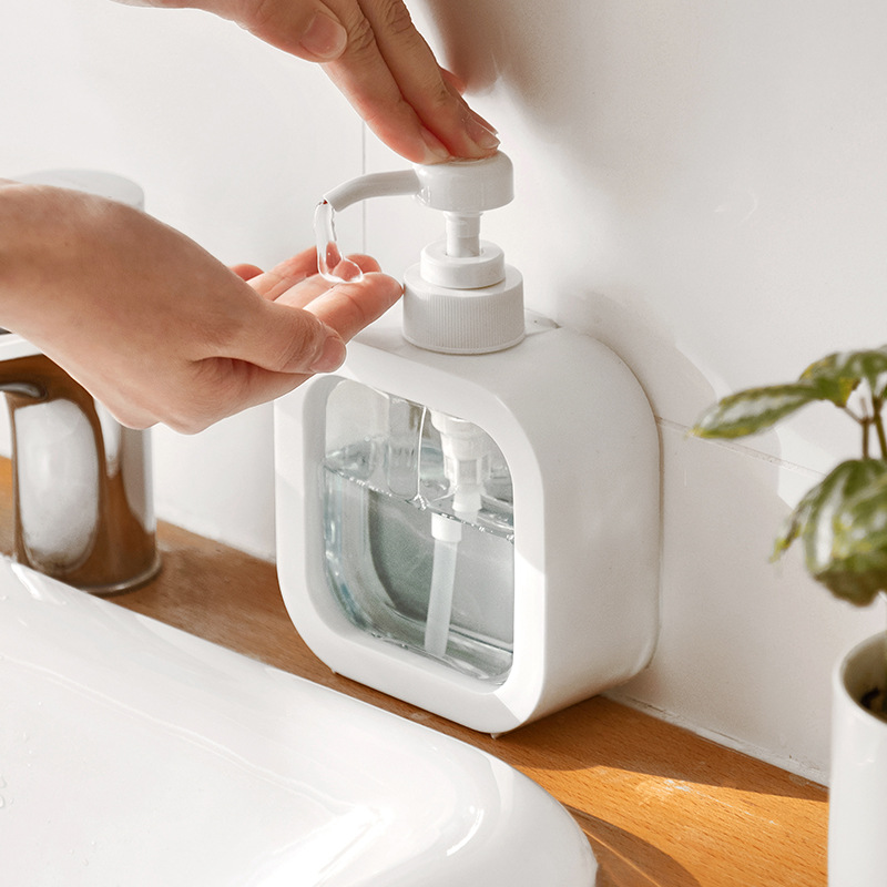 Light Luxury Transparent Hand Sanitizer Bottled Bathroom Shower Gel Shampoo Storage Bottle Lotion Visual Squeeze Bottle