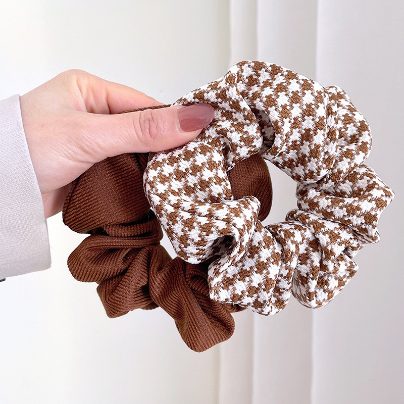 Advanced Sense Large Intestine Hair Ring Original 2022 New Style Hair Rope Temperament Tie Rope Women's Simple Ball Hair Jewelry