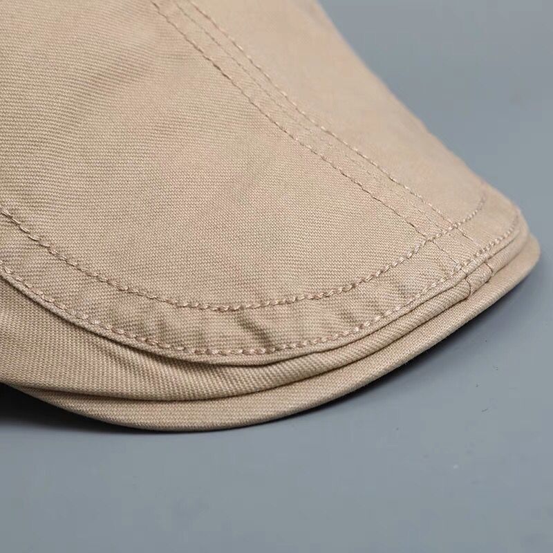 Hat Men's Summer Beret Casual British Thin Korean Style Fashionable Brand Forward Hat Big Head Wai Women's Cap