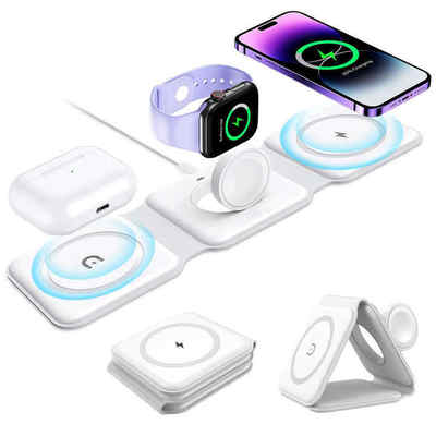 Factory delivery 15W fast charge for Apple Watch mobile phone desktop wireless charger folding three-in-one