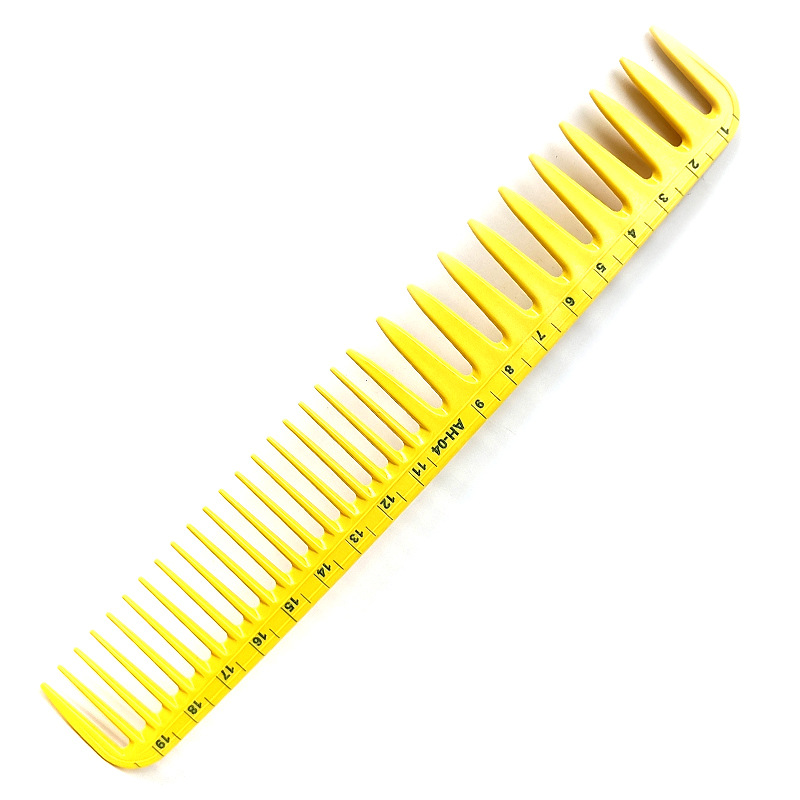 Foreign Trade Amazon Yellow Scale Comb Hair Salon Special Hair Cutting Comb Barber Shop Comb Pointed Tail Comb Flat Hair Comb Women's Hair Comb