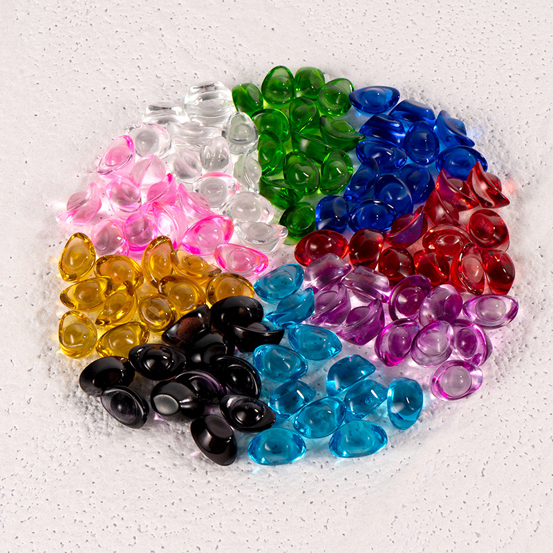 Colored glass crystal size ingot glass jewelry company holiday gifts home decoration ornaments