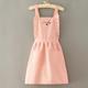 Jane-suspender princess dress polka dot pink-little love