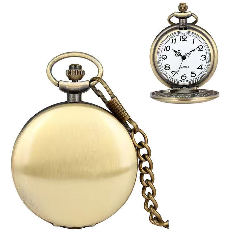 Retro pocket watch manufacturers Alice in Wonderland Super texture flip student pocket watch birthday gift table
