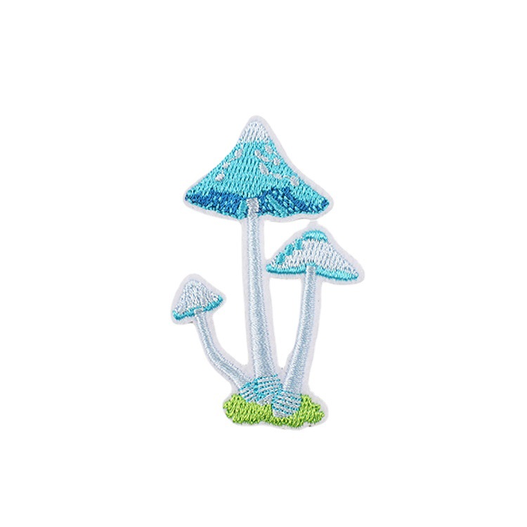 Xiao Tian Amazon Cartoon Mushroom Embroidery Cloth Sticker Mushroom Embroidery Label Clothes Patch Sticker AliExpress Embroidery Chapter Boy