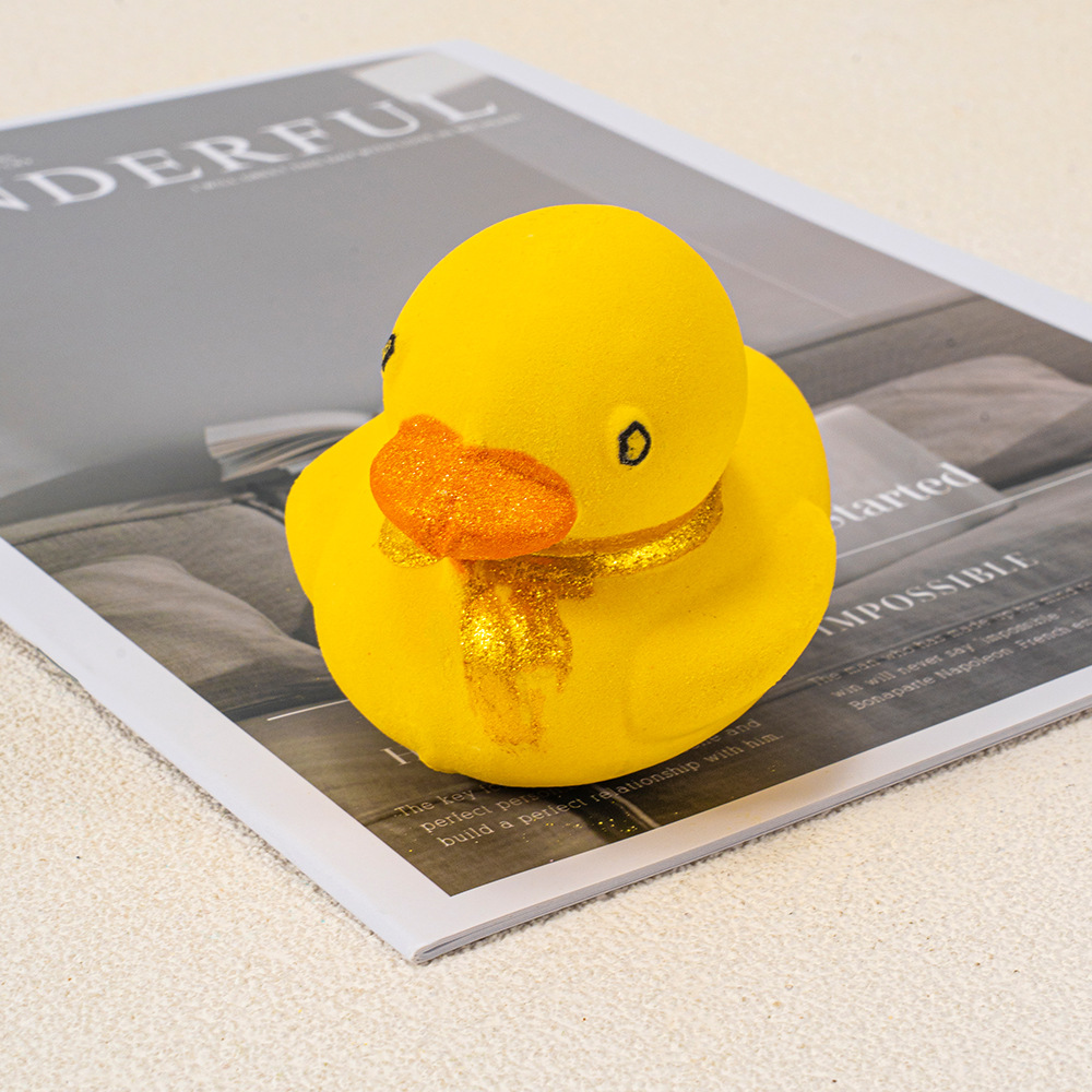 Amazon cross-border hot-selling children's full-body Bath ball bath salt ball bubble bath cute duck shaped bath ball