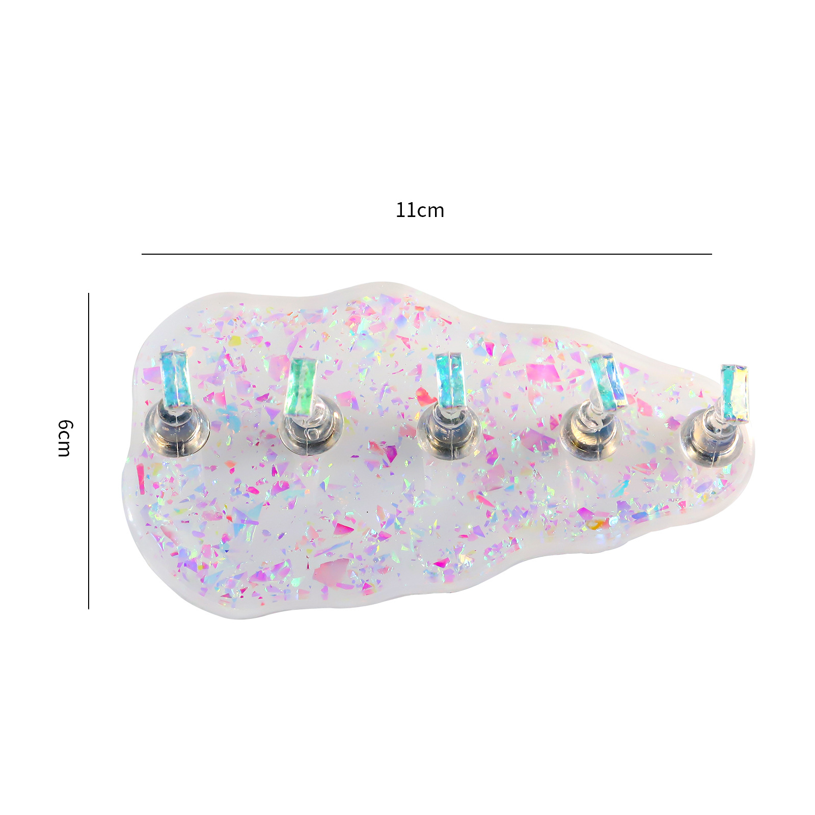 Cross-border nail salon Japanese-style practice seat wearing nail plate practice magic color transparent acrylic base wholesale