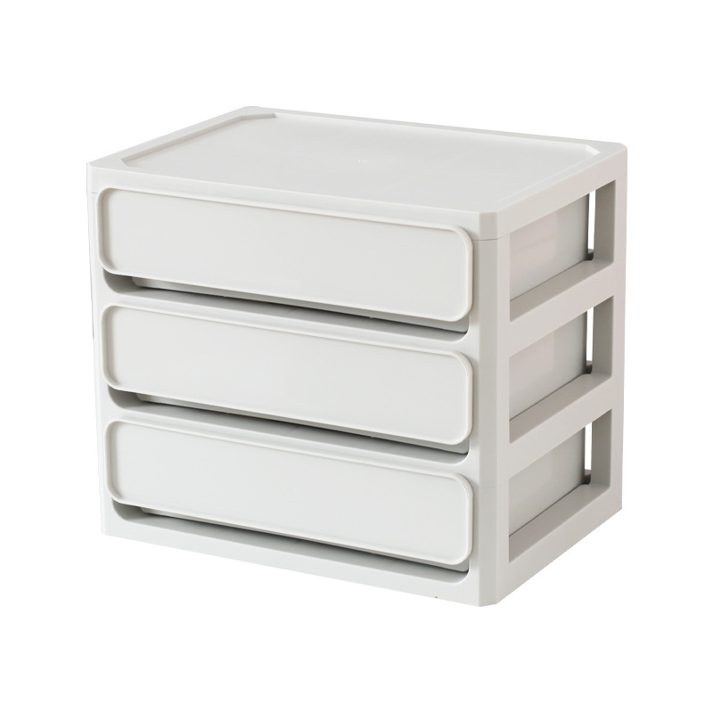 Desktop Storage Box Drawer-type Home Office Filing Cabinet Student Dormitory Sundries Storage Box Dust-proof Stacked