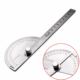 Protractor angle ruler indexing gauge stainless steel angle gauge angle ruler 180 degree semicircle woodworking angle ruler 14cm