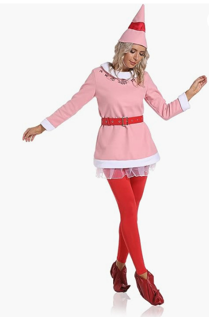 Nouveau costume de Père Noël, costume d'elfe de Noël, costume de cosplay, costume de performance de Noël 2023_voghion.com