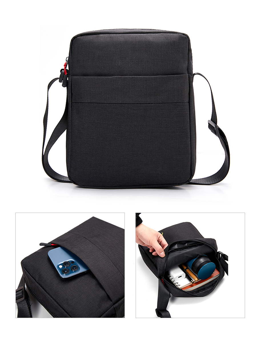 Cross-border New Shoulder Bag Men's Casual Business Men's Satchel Simple Large Capacity Shoulder Bag Wholesale