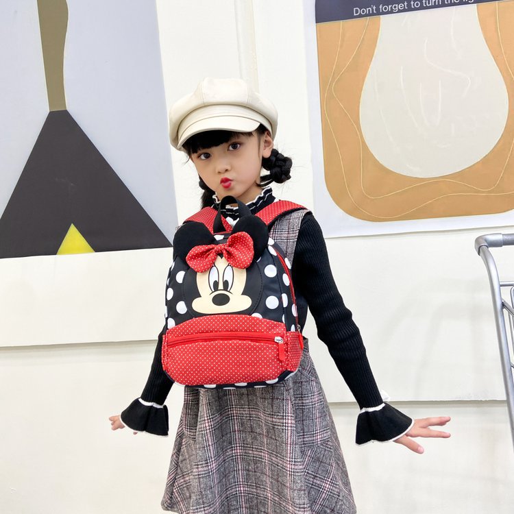 Cute cartoon schoolbag kindergarten small class backpack Korean style 1-3 years old 5 children's bag boys and girls baby backpack