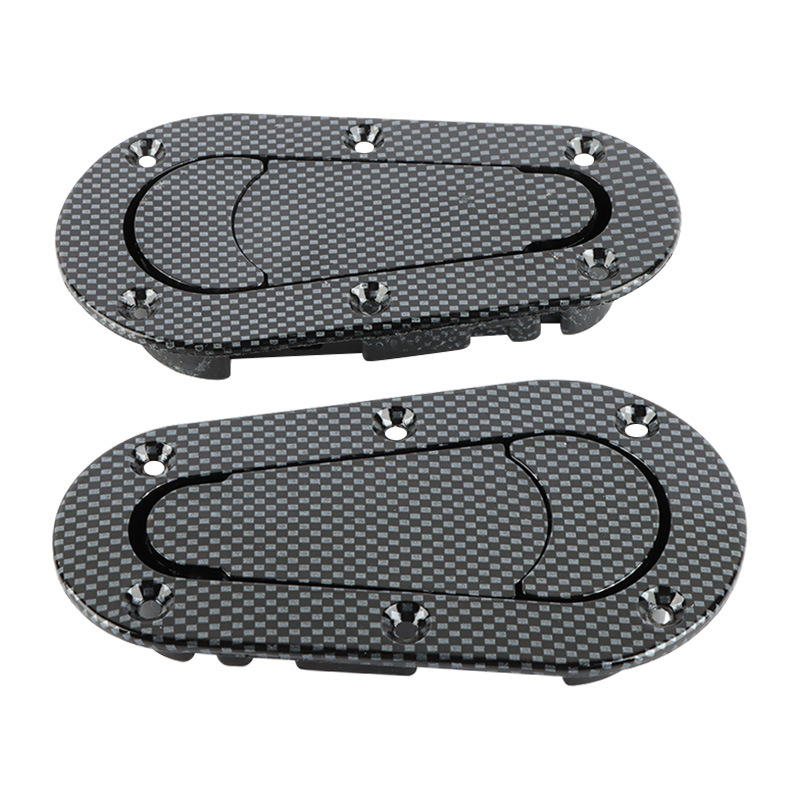 Car carbon fiber hood lock invisible hood lock without lock carbon fiber pattern hood lock modification parts Universal