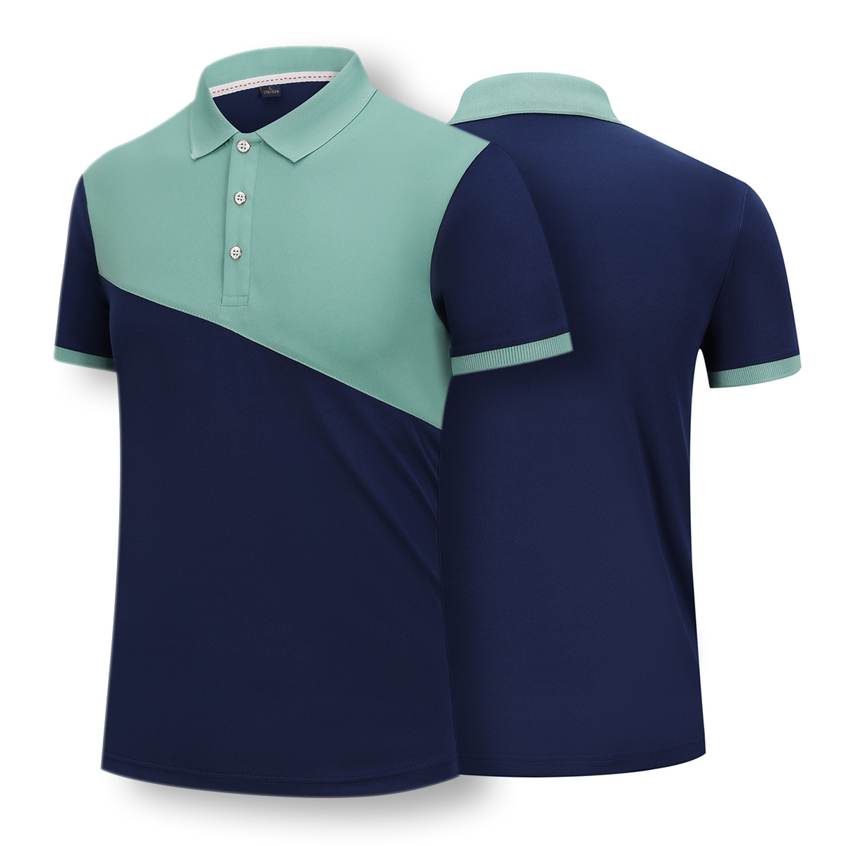 Color matching overalls customized printing workwear embroidery stitching polo shirt men's short-sleeved T-shirt wholesale advertising shirt