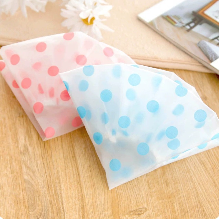 Home waterproof shower cap bathroom cute dot shower cap Women's thickened shampoo cap oil-proof smoke-proof hat