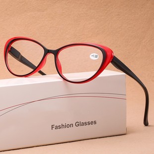 2023 cross-border HD European and American cat's eye presbyopia glasses fashion spring leg old man's mirror men's and women's presbyopia glasses wholesale