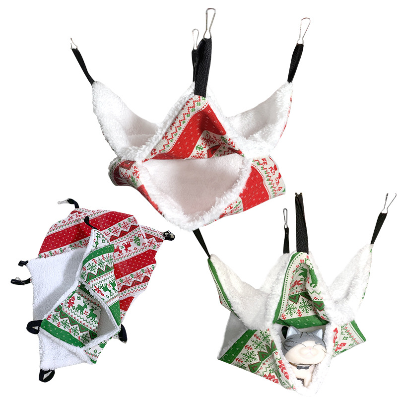 Factory Direct selling honey bag double-layer hammock small pet hammock hanging squirrel sleeping bag pet supplies hamster hammock