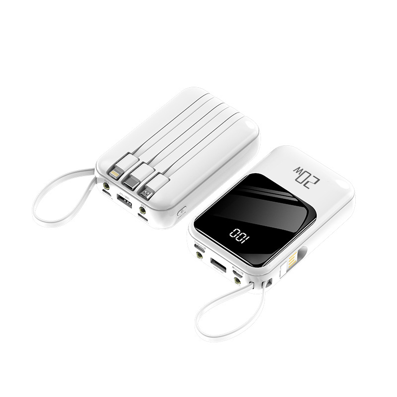 Since the line charging treasure 20000 mA PD fast charging portable mobile power 20W flash charging large capacity wholesale customization