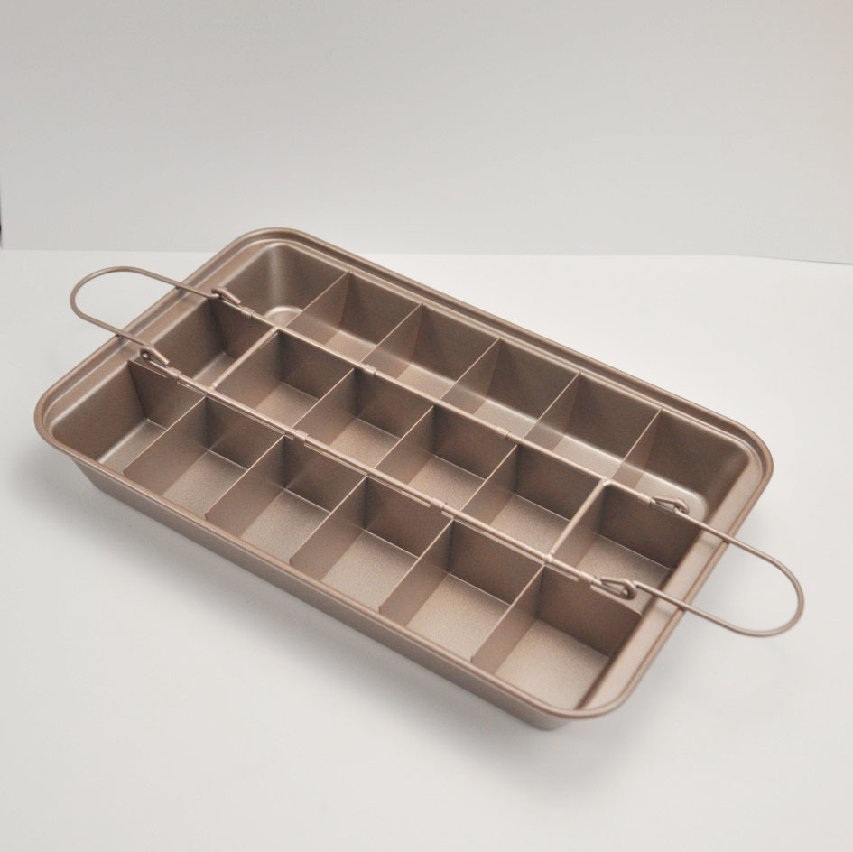 Brownie Cake Baking Pan Non-stick Carbon Steel Cake Mold Square Splittable Cake Pan Brownie Pan