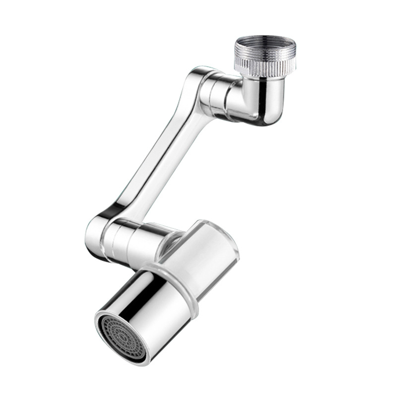 Supercharged filter mechanical arm Universal faucet water purification splash-proof bubbler washstand rotatable extender water nozzle