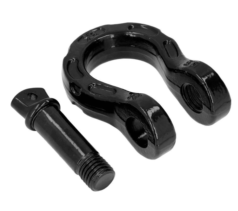 Car tow rope U-shaped hook tow hook off-road tow with shackle U-shaped buckle for trailer Wrangler front and rear bars