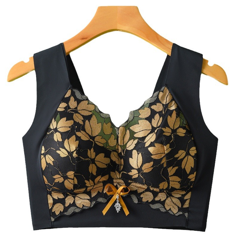 Big Chest Small Chest Gathering Parammary Anti-sagging Adjustable Bra Sexy Traceless Sports Back Bra Underwear