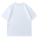 180g solid color round neck plus size combed cotton short sleeve T-shirt men's and women's same half sleeve sports loose clothes bottoming shirt