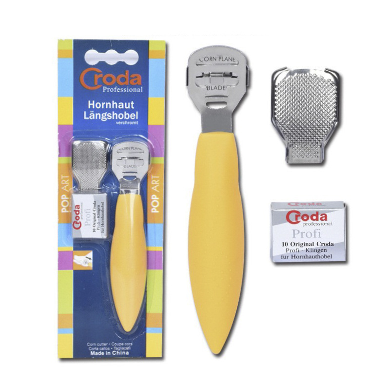Spot wholesale stainless steel foot shaving knife set scraping foot dead skin knife pedicure tool foot care foot skin shaving knife