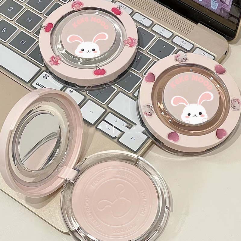 kekemood Year of the Rabbit Puff Limited Matte Tulle Makeup Powder Pie Powder Waterproof Oil Control Lasting Concealer Women