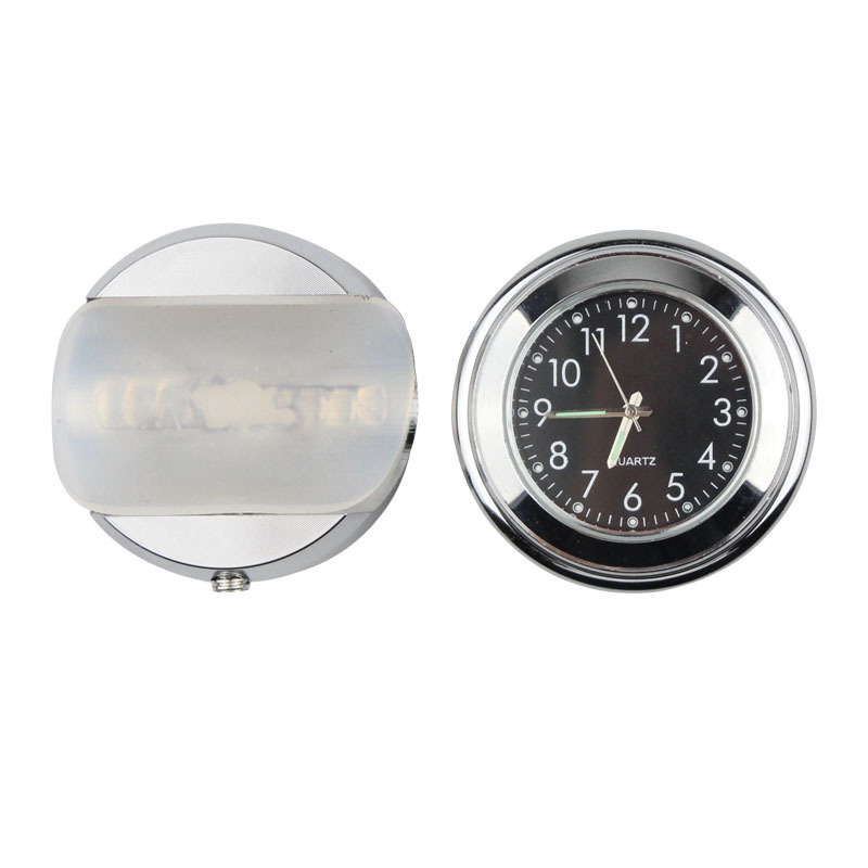 Motorcycle dust-proof quartz clock aluminum alloy handlebar motorcycle luminous timetable universal car clock Handlebar Table