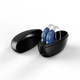 Dual dark blue/black bin