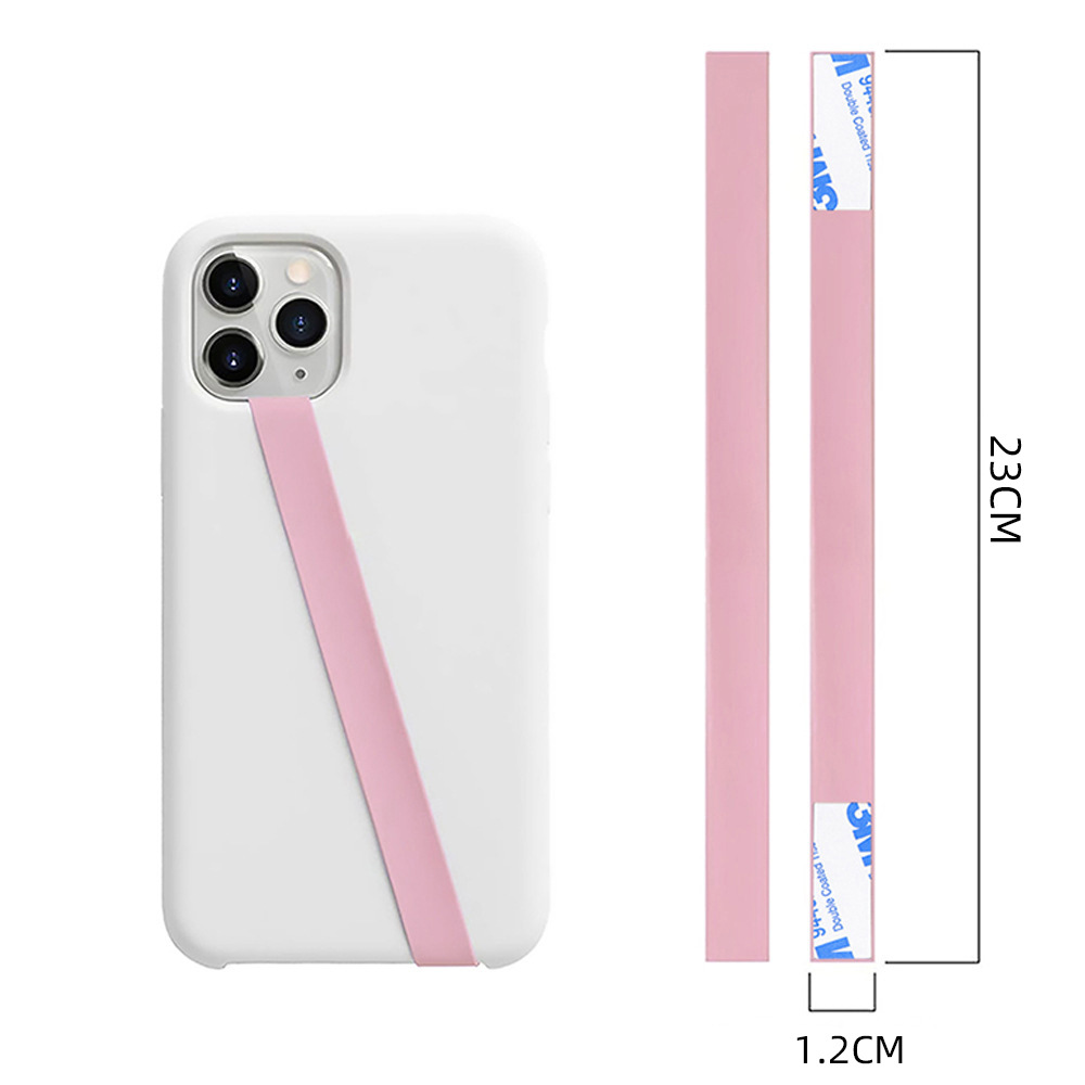 2023 modern simple creative silicone mobile phone strap mobile phone case wrist strap drop-resistant elastic rope