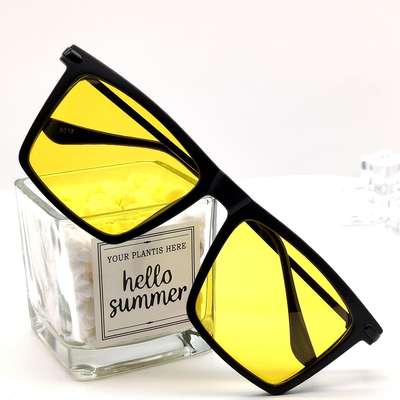 2023 polarized sunglasses photosensitive photochromic metal sunglasses yellow night vision driving anti-glare glasses wholesale factory