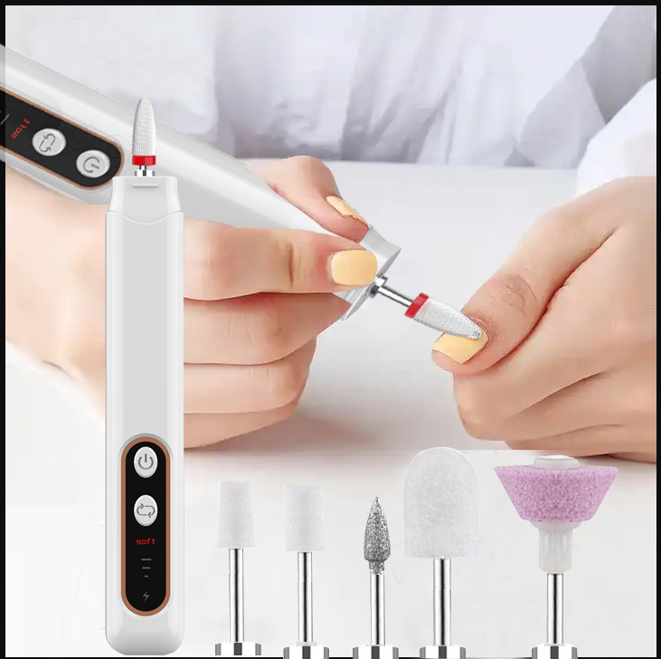 New Nail Sanding Machine Household Two-in-One Corn Head Small One Wireless Portable Electric Nail Sanding Machine