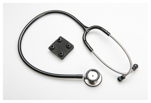 Double-Headed Stainless Steel Adult Stethoscope Double-Sided Dual-Use Earpiece to Listen to the Heart and Lungs Adult Class Ⅱ
